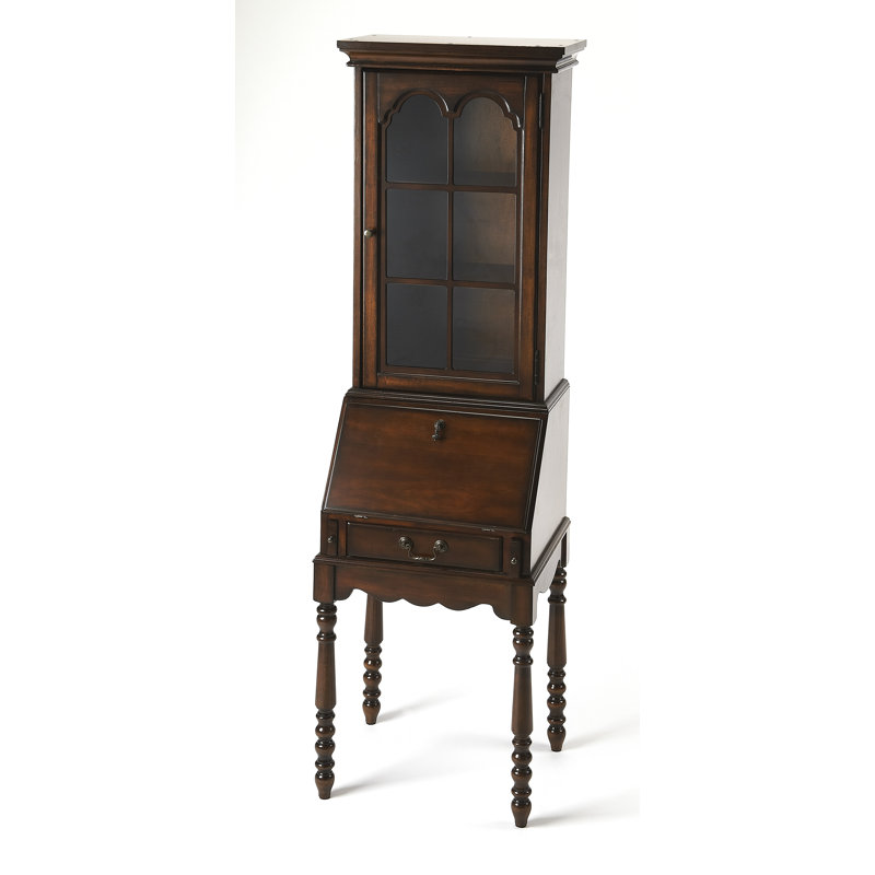 Darby Home Co Gaen Solid Wood Secretary Desk with Hutch Wayfair